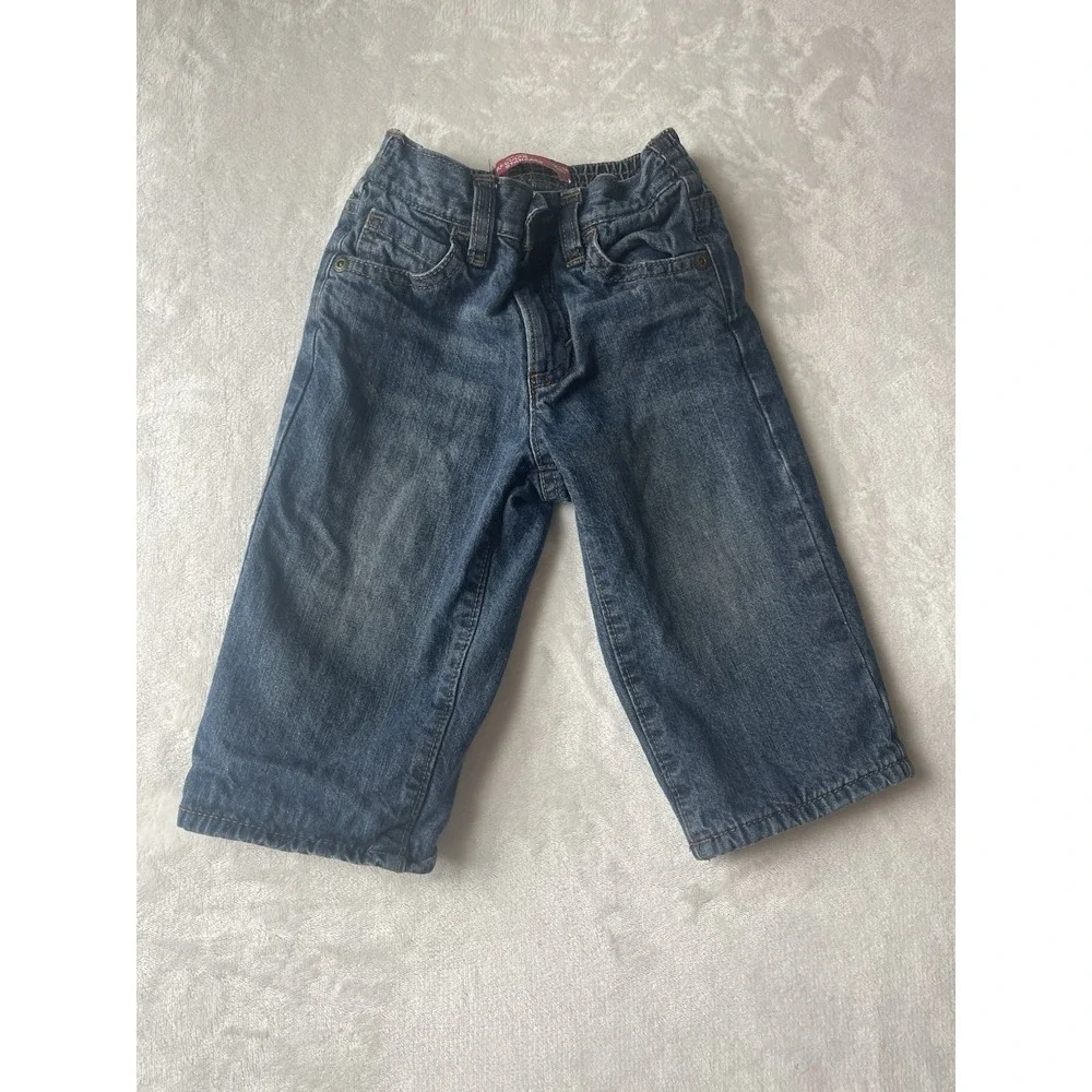 Old Navy 100% Cotton Baby Boy Regular Standard 12-18 Month Warm Lined Jean Pants